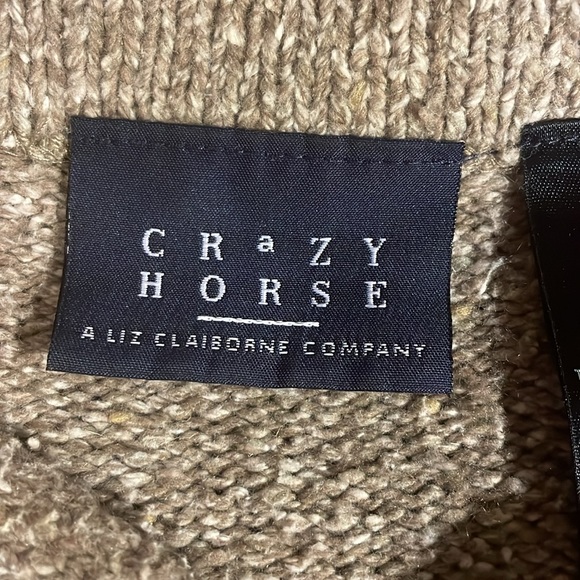 🐎 Crazy Horse Liz Claiborne 90’s Vintage Sweater, Sz M - Picture 5 of 12